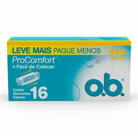 O.B. Pro Comfort Absorvente Interno Médio 16UN