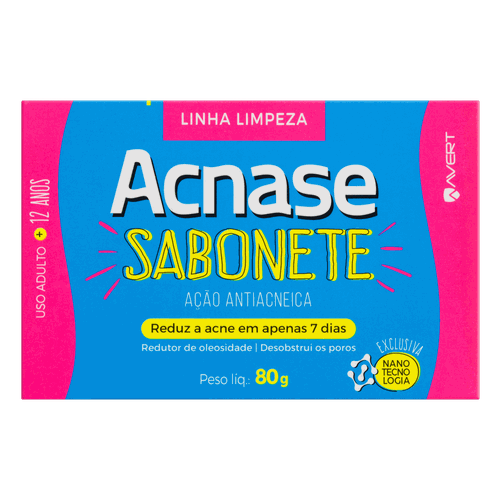 Acnase Ação Antiacneica Sabonete em Barra com 80g