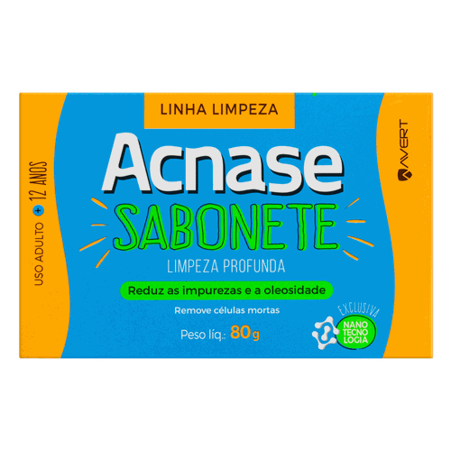 Acnase Clean Sabonete Facial Limpeza Profunda com 80g