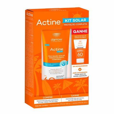 Actine Kit Protetor Solar FPS60 150g + Protetor Solar FPS60 20g