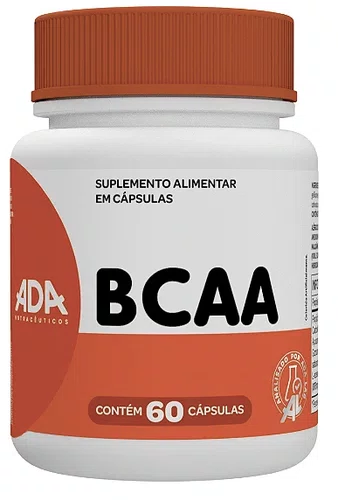 Ada BCAA L-leucina + L-valina + L-isoleucina 1900mg com 60 Cápsulas