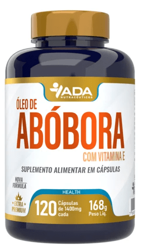 Ada Óleo de Abóbora com Vitamina E 120 Cápsulas
