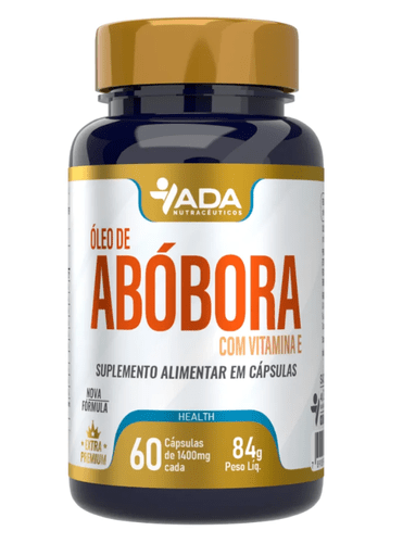 Ada Óleo de Abóbora com Vitamina E 60 Cápsulas