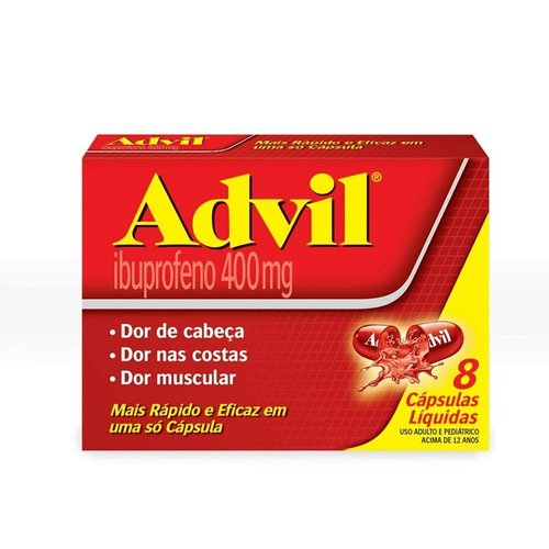 Advil Extra Alivio Ibuprofeno 400mg 8 cápsulas