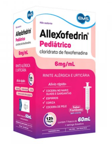 Allexofedrin Pediátrico 6mg/ml Suspensão Oral 60ml
