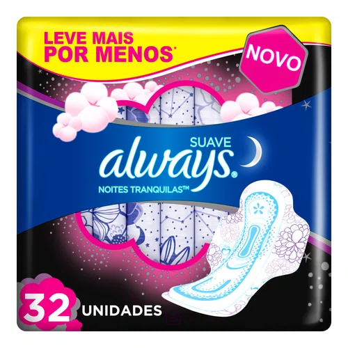 Always Absorvente Noturno Com 32un