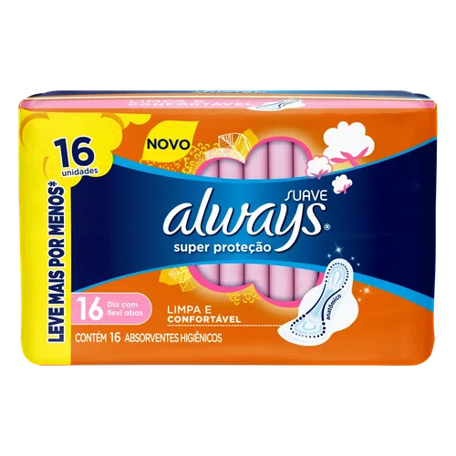Always Absorvente Suave Com 16un