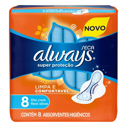 Always Absorvente Super Proteção Com 8un