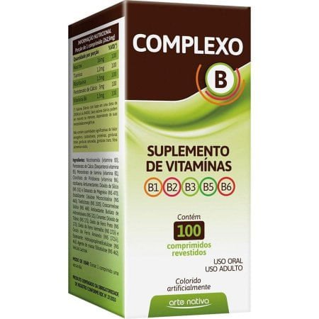 Arte Nativa Complexo B com 100 Comprimidos