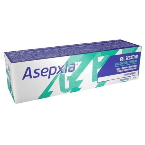 Asepxia Gel Secativo Transparente Para Cravos E Espinhas 15g