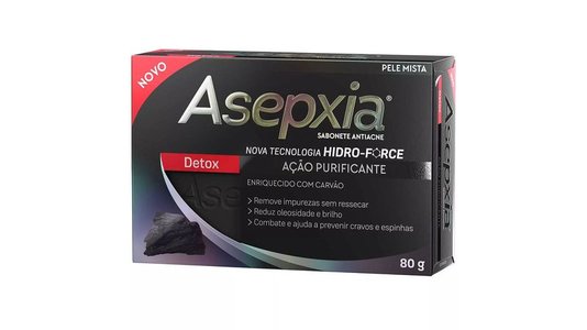 Asepxia Sabonete Em Barra Detox 80g