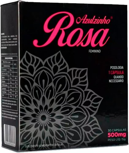 Azulzinho Rosa Feminino 500mg com 30 Cápsulas