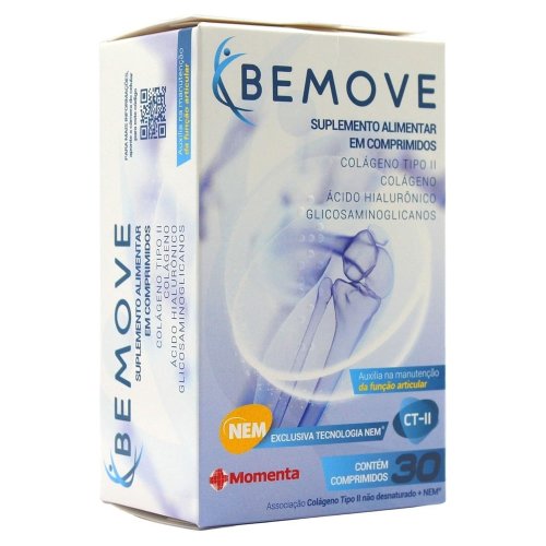 Bemove Suplemento Alimentar Colágeno Tipo II Com 30 Comprimidos