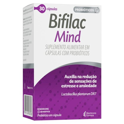 Bifilac Mind Suplemento Alimentar de Probióticos 30 Cápsulas
