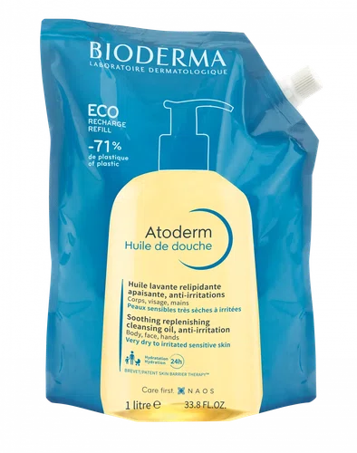 Bioderma Atoderm Óleo de Banho Eco Refil 1 Litro