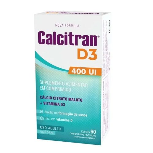 Calcitran D3 400UI com 60 Comprimidos