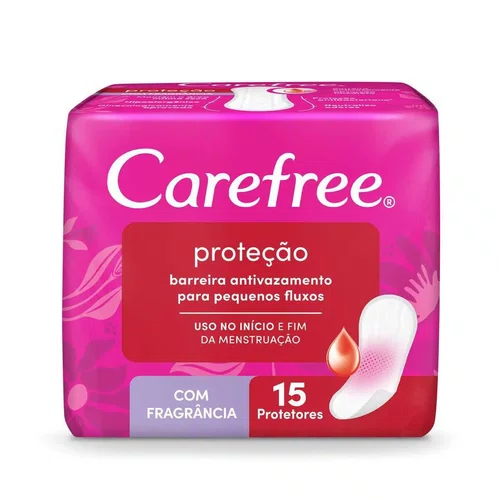 Carefree Absorvente Proteção Diária Com Perfume 15un