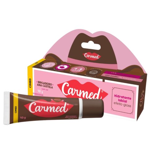 Carmed Hidratante Labial Brigadeiro Ana Castela com Cor Efeito Gloss 10g