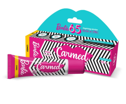 Carmed Hidratante Labial Barbie Pink com Efeito Gloss 10g