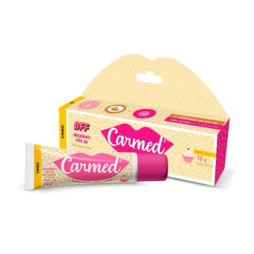 Carmed Hidratante Labial Beijinho FPS30 Incolor Efeito Gloss 10g