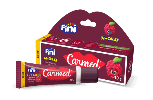 Carmed Hidratante Labial Fini Amoras Intensa com Cor 10g