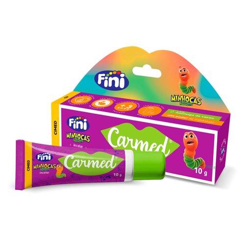 Carmed Hidratante Labial Fini Minhocas Azedinhas Incolor 10g