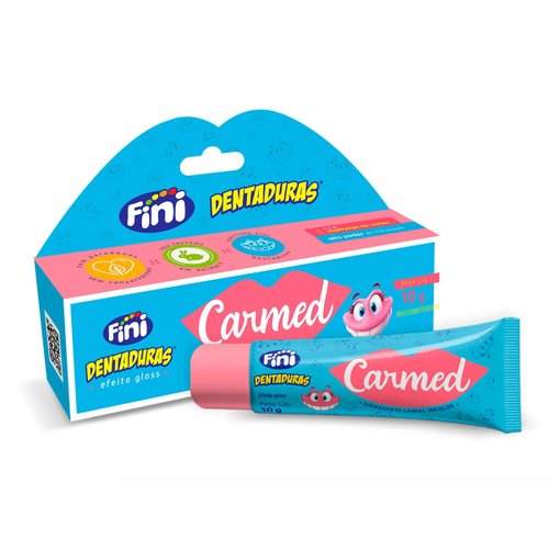 Carmed Hidratante Labial Fini Dentaduras Incolor Efeito Gloss 10g