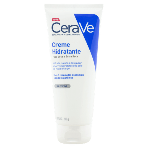 Cerave Creme Hidratante Pele Seca e Extra Seca 200g