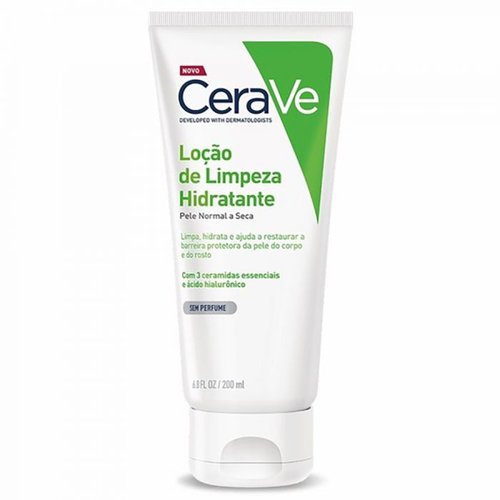 Cerave Loção Limpeza Hidratante Pele Normal/Seca 200ml