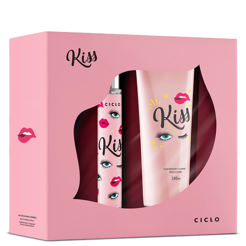 Ciclo Kit Kiss Deo Colônia 30ml + Loção Hidratante 240ml