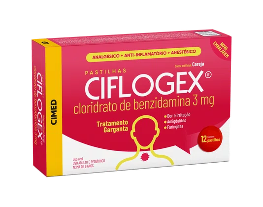 Ciflogex Pastilhas Cereja com 12un
