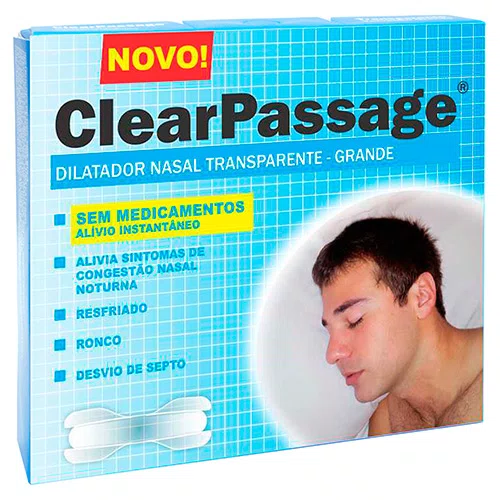 Clear Passage Dilatador Nasal Tamanho Pequeno com 9un