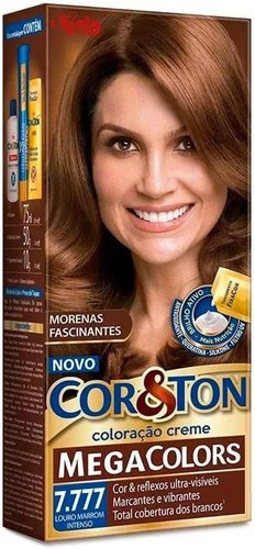 Cor & Ton Coloração Creme Louro Marrom Intenso 7.777