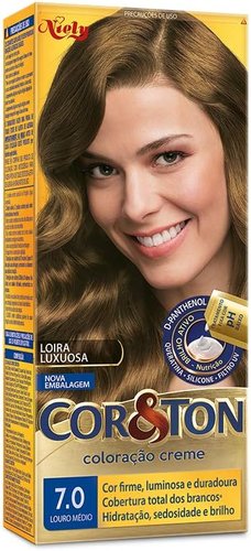 Cor & Ton Coloração Creme Louro Médio 7.0