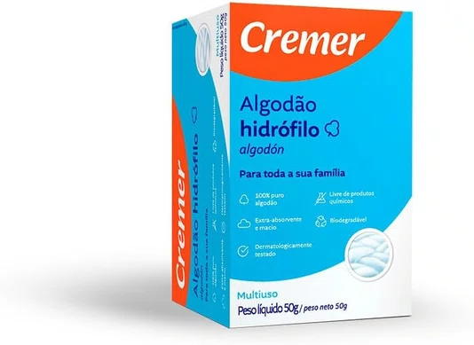 Cremer Algodão Hidrófilo 50gr