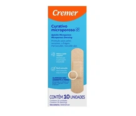 Cremer Curativos Microporoso 10UN
