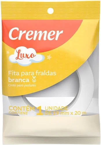 Cremer Fita Fralda Branca 19mm X 20m