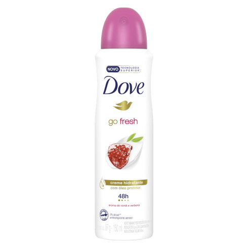 Dove Desodorante Antitranspirante Aerosol Go Fresh Romã e Verbena 89G