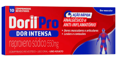 Dorii Pro Naproxeno Sódico 550mg com 10 Comprimidos