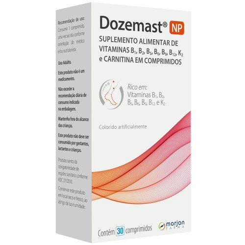 Dozemast NP Polivitamínico Complexo B 30 comprimidos