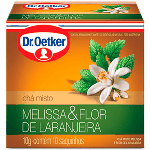 Dr Oetker Chá de Melissa & Flor de Laranjeira com 10 Saquinhos