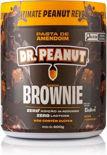 Dr Peanut Pasta de Amendoim Brownie 600g