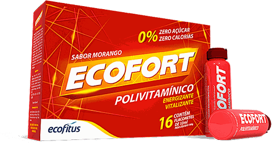 Ecofort Polivitamínico Energizante e Vitalizante 16 Flaconetes