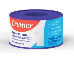 Cremer Esparadrapo Impermeável 2,5cm X 4,5m