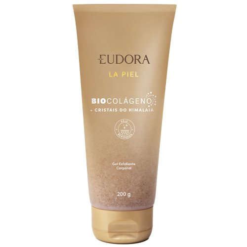 Eudora Gel Esfoliante Corporal La Piel Renovação Celular Cristais do Himalaia 200g