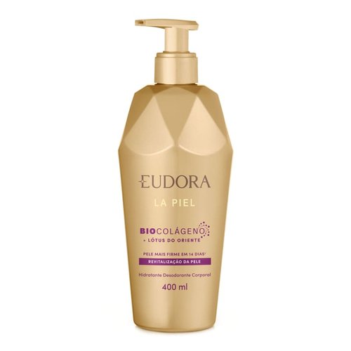 Eudora Hidratante Desodorante Corporal La Piel Revitalização da Pele Lótus do Oriente 400ml