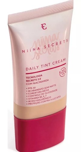 Eudora Niina Secrets Daily Tint Cream Base Líquida Matte Cor 00 25ml