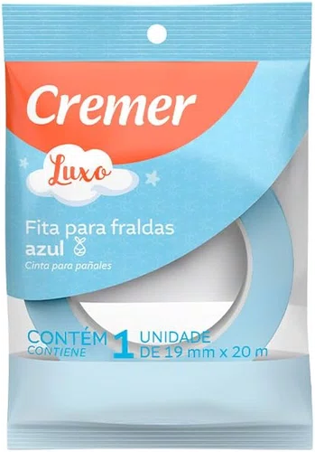 Cremer Fita Fralda Azul 19mm X 20m