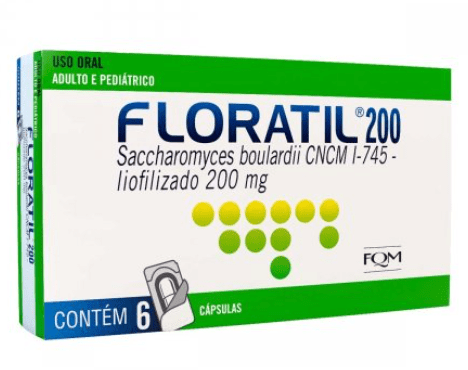 Floratil Probiótico 200mg 6 Cápsulas
