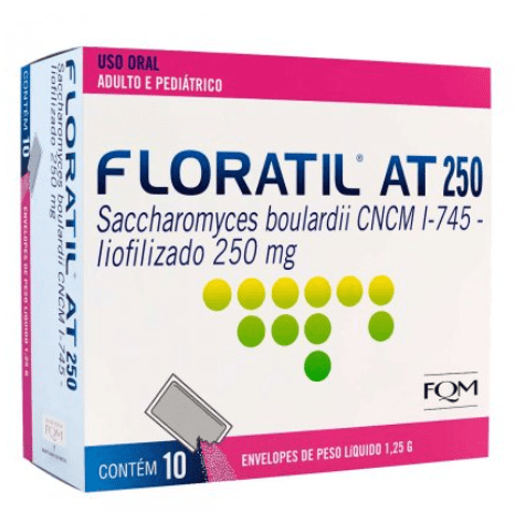 Floratil Probiótico At 250mg 10 Envelopes De 1,25mg
